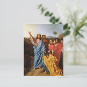 Jezus die de Keys teruggeeft naar St. Peter, 1820 Briefkaart (Staand voorkant)