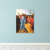 Jezus die de Keys teruggeeft naar St. Peter, 1820 Canvas Afdruk (Insitu (Houten vloer))