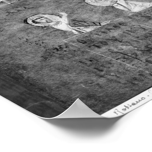 Jezus die de kooplieden van de tempel bestuurt poster (Hoek)