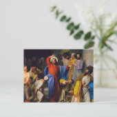 Jezus die de tempel schoonmaakt door Carl Bloch Briefkaart (Staand voorkant)