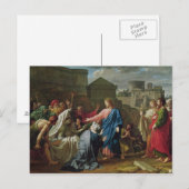 Jezus die de zoon van de weduwnaar van Naim opnieu Briefkaart (Voorkant / Achterkant)