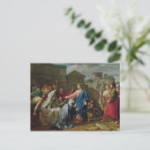 Jezus die de zoon van de weduwnaar van Naim opnieu Briefkaart (Staand voorkant)