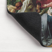 Jezus die de zoon van de weduwnaar van Naim opnieu Muismat (Hoek)