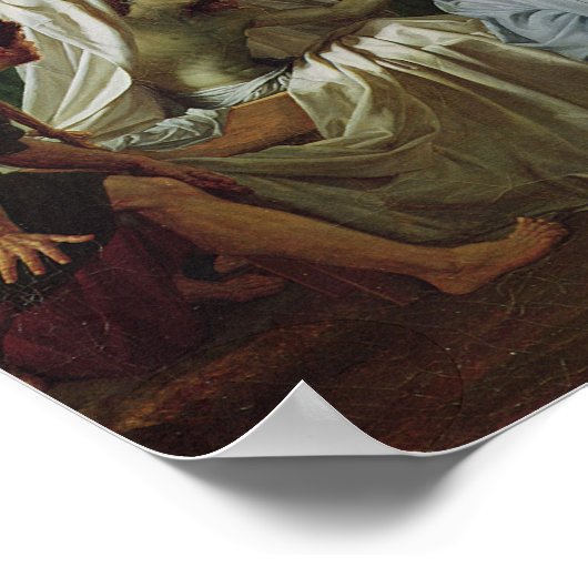 Jezus die de zoon van de weduwnaar van Naim opnieu Poster (Hoek)