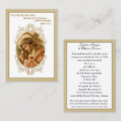 Jezus die een kruisgebed heeft voor de religieuze  visitekaartje (Voorkant / Achterkant)