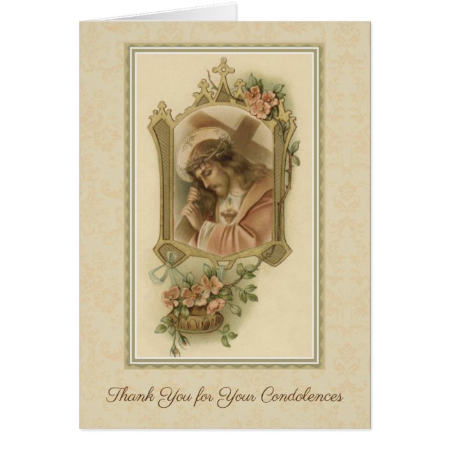 Jezus die een kruiskatholiek condoleances draagt H (Voorkant)