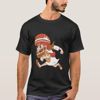 Jezus die Football perfect speelt T-shirt