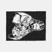 Jezus die geit vasthoudt Baphomet occulte satanisc Fleece Deken (Voorkant (Horizontaal))
