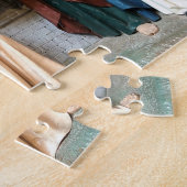 Jezus die het kruis draagt legpuzzel (Zijkant)