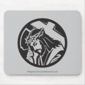 Jezus die het kruis draagt muismat (Voorkant)