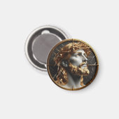 Jezus die in de hemel kijkt met doornen magneet (Voorkant / Achterkant)