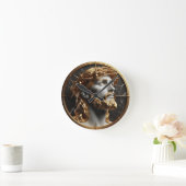 Jezus die in de hemel kijkt met doornen ronde klok (Huis)