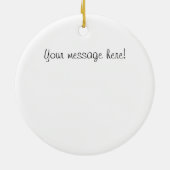 Jezus die Kruis vasthoudt met John 3:16 citaat Keramisch Ornament (Achterkant)