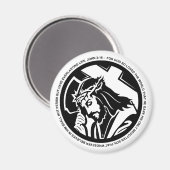 Jezus die Kruis vasthoudt met John 3:16 citaat Magneet (Voorkant / Achterkant)
