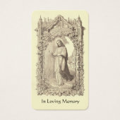 Jezus die Latijn Funeral Prayer Memorial Kaart ken (Voorkant)