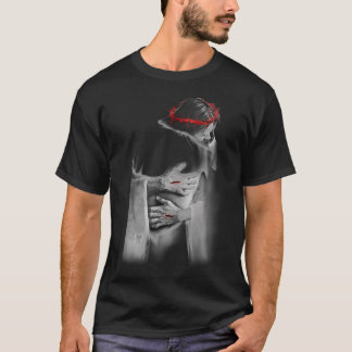Jezus die me aanklaagt me God Hug Chris T-shirt