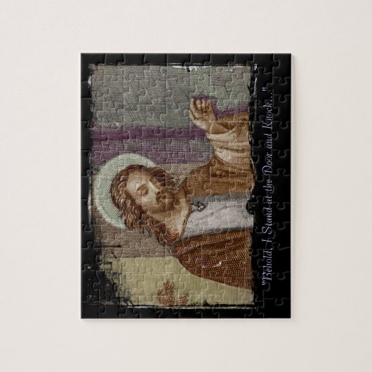 Jezus die op de deur tikt legpuzzel (Verticaal)