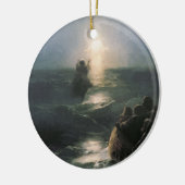 Jezus die op water loopt, Ivan Aivazovsky Painting Keramisch Ornament (Links)