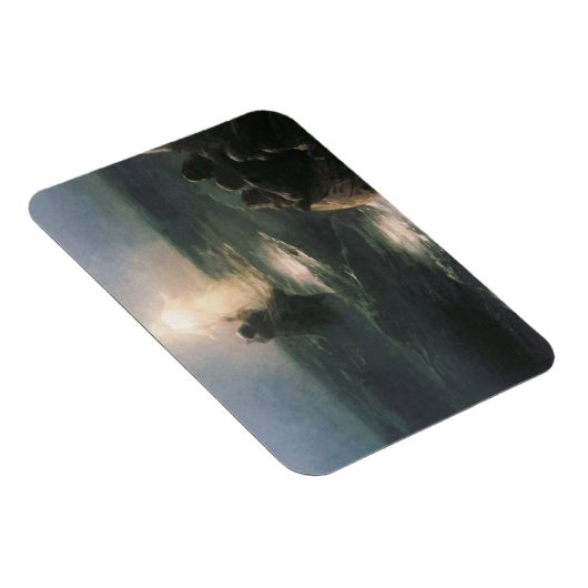 Jezus die op water loopt, Ivan Aivazovsky Painting Magneet (Rechterzijde)