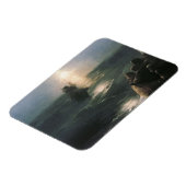 Jezus die op water loopt, Ivan Aivazovsky Painting Magneet (Linkerzijde)