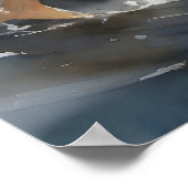 Jezus die Petrus uit het water hielp Poster (Hoek)