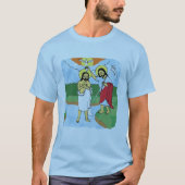 Jezus doop Ethiopische Timket / ጥምቀትቲር ትሸT-Shirt T-shirt (Voorkant)