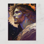 Jezus door Mucha AI Generated Art Briefkaart (Voorkant)
