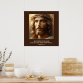 Jezus draagt de doornenkroon poster (Keuken)