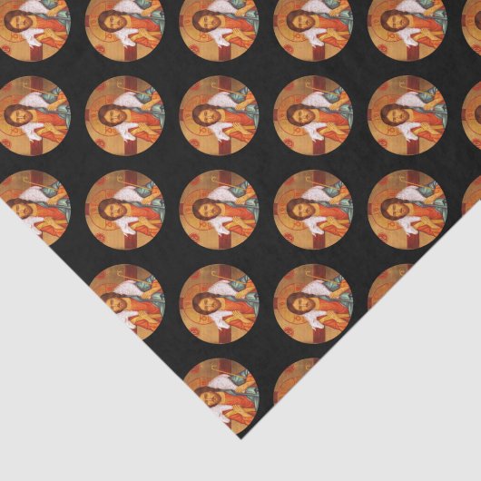 Jezus draagt een verloren lamp tissuepapier (Detail)