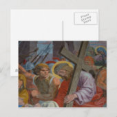 Jezus draagt het kruis briefkaart (Voorkant / Achterkant)