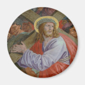 Jezus draagt het kruis magneet (Voorkant)