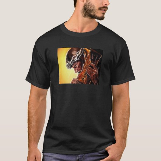 Jezus draagt het kruis t-shirt (Voorkant)