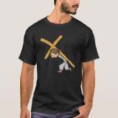 Jezus draagt het kruis t-shirt (Voorkant)
