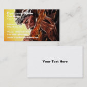 Jezus draagt het kruis visitekaartje (Voorkant / Achterkant)