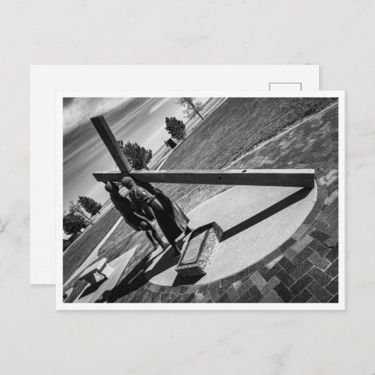 Jezus draagt zijn kruis briefkaart (Voorkant / Achterkant)