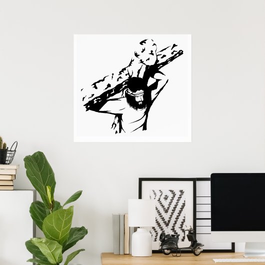 Jezus draagt zijn kruis poster (Thuiskantoor)