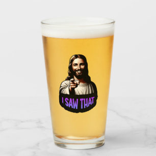 Jezus drink een glas, dat zag ik! glas
