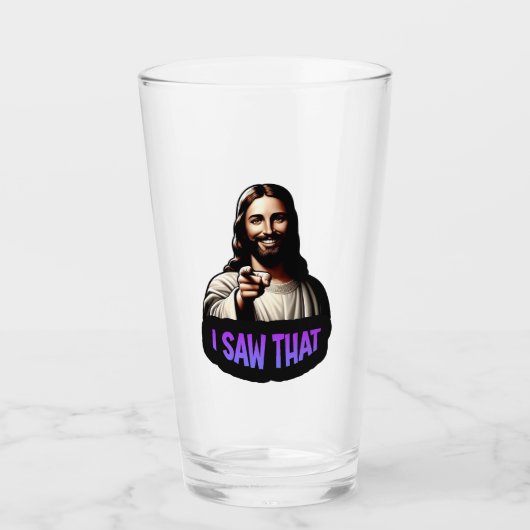 Jezus drink een glas, dat zag ik! glas (Voorkant)
