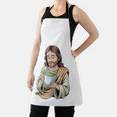 Jezus Drinkt Matcha Drank Christelijk Schort (Insitu)