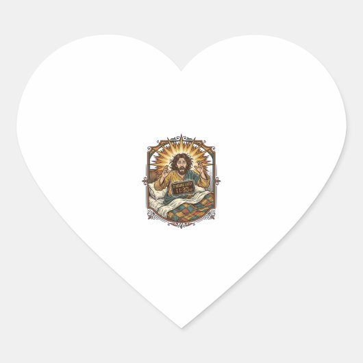 Jezus Dronken Online Winkelbon De Ochtend Erna Hart Sticker (Voorkant)