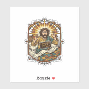 Jezus Dronken Online Winkelbon De Ochtend Erna Sticker
