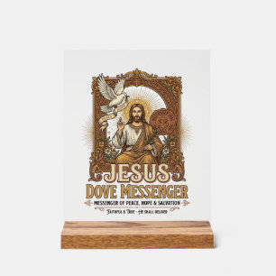 Jezus Duif Boodschapper Jezus Duif Boodschapper Ch Acryl Bord