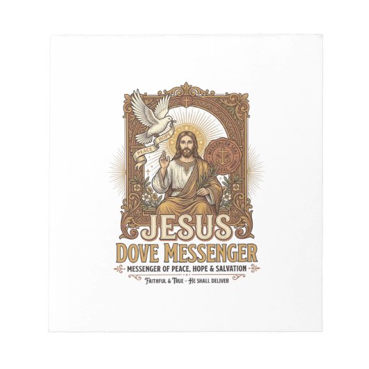 Jezus Duif Boodschapper Jezus Duif Boodschapper Ch Notitieblok (Voorkant)