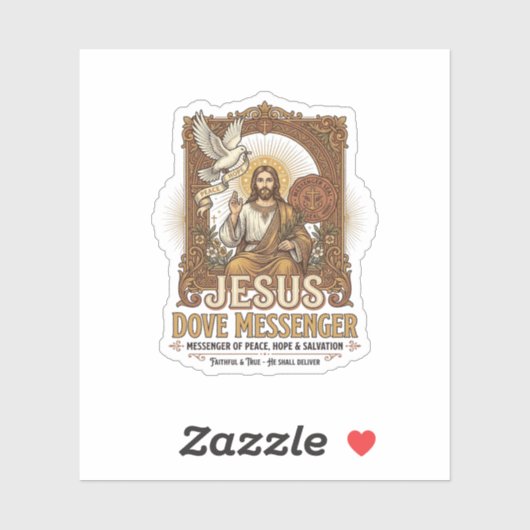 Jezus Duif Boodschapper Jezus Duif Boodschapper Ch Sticker (Vel)