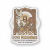 Jezus Duif Boodschapper Jezus Duif Boodschapper Ch Sticker (Voorkant)