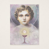 Jezus Eerste Heilige Communie herinnert de Heilige Visitekaartje (Voorkant)