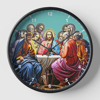 Jezus en 12 discipelen wandklok