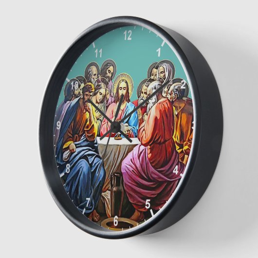 Jezus en 12 discipelen wandklok (Hoek)