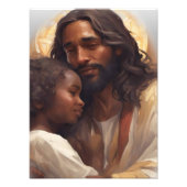 Jezus en baby Angel Foto Afdruk (Voorkant)