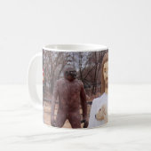 Jezus en Bigfoot Koffiemok (Voorkant links)